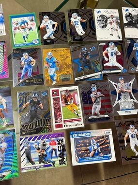 22 card lot Detroit Lions Jahmyr Gibbs rc Sam Laporta Rc etc